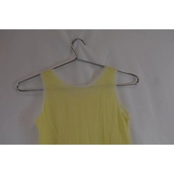 Vintage Girls Yellow Sleeveless Halter Dress with Bow Size 3 - Picture 6 of 7